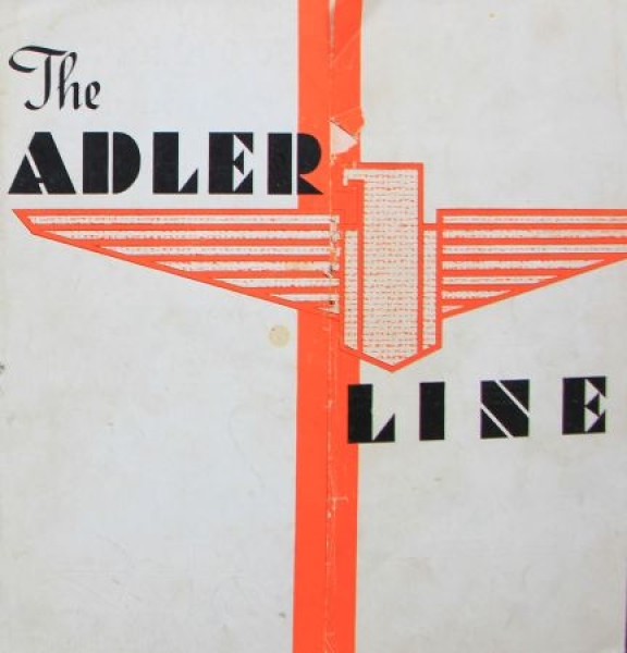 Adler Linie Modelprogram 1937 Carbrochure (9623)